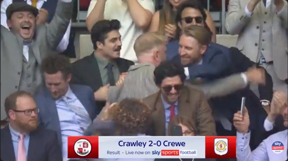WAGMI United ownership group celebrating at Wembley